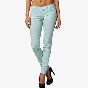 Angry Rabbit Light Mint Green Slim Fit Classic 5 Pocket Jeans Various Sizes